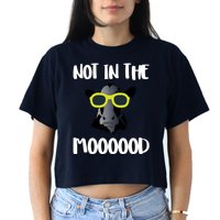 Not In The Moooood Crop Top