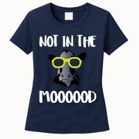 Not In The Moooood Womens T-Shirt