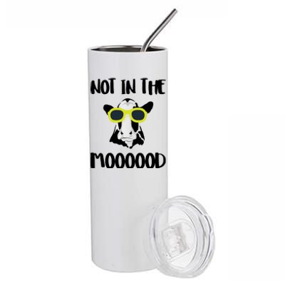 Not In The Moooood Stainless Steel Tumbler