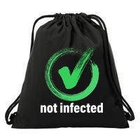 Not Infected Drawstring Bag