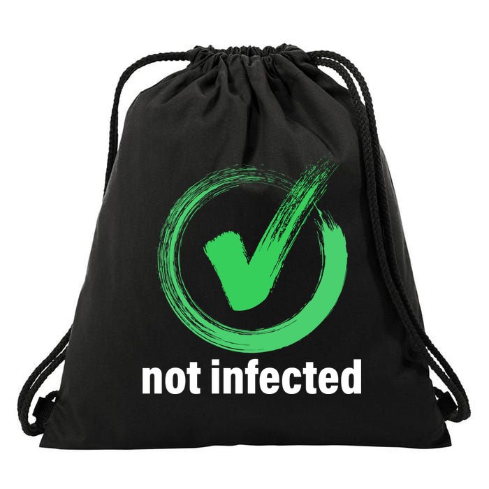 Not Infected Drawstring Bag