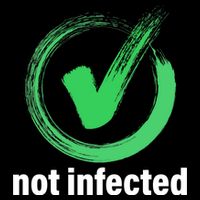 Not Infected Drawstring Bag