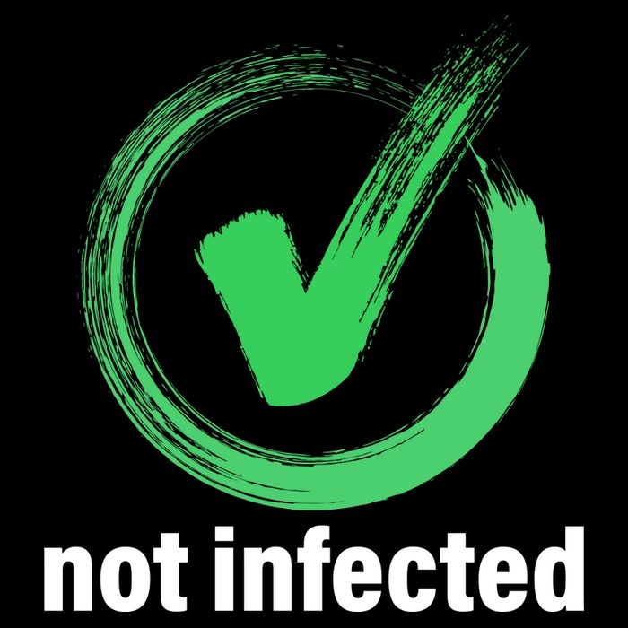 Not Infected Drawstring Bag