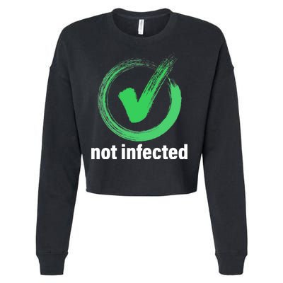 Not Infected Cropped Pullover Crew