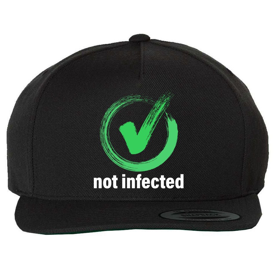 Not Infected Wool Snapback Cap