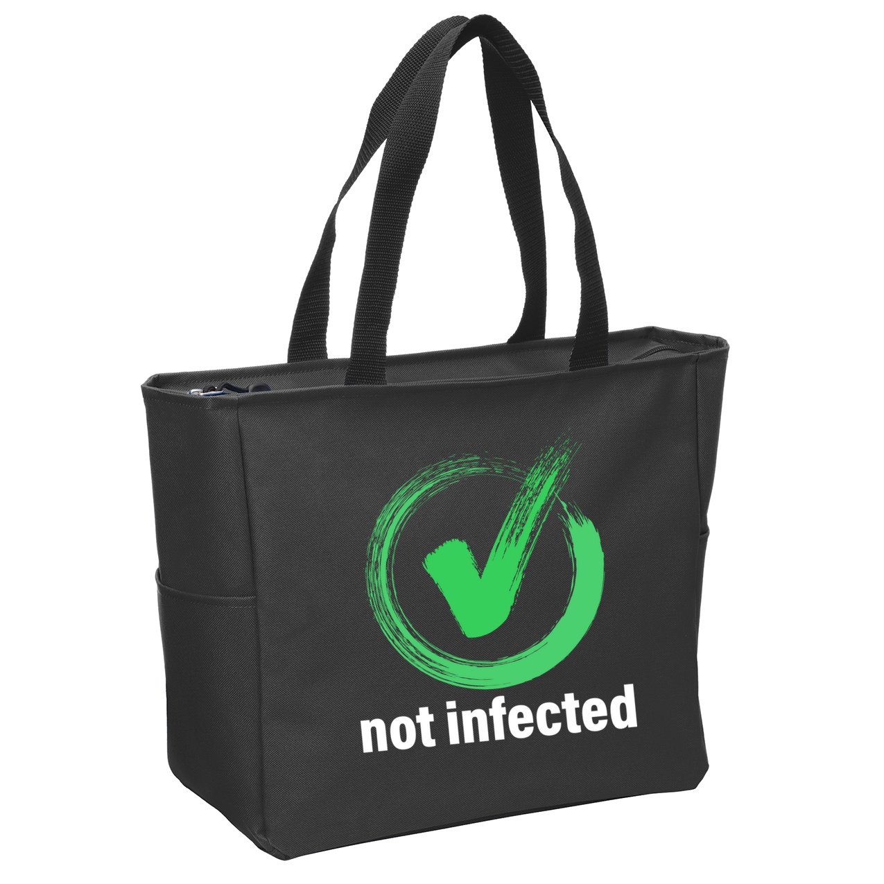Not Infected Zip Tote Bag