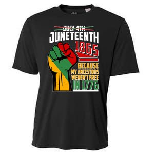 Not July 4th Juneteenth 1865 My Ancestors Weren't Free In 1776 Cooling Performance Crew T-Shirt