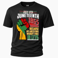 Not July 4th Juneteenth 1865 My Ancestors Weren't Free In 1776 Cooling Performance Crew T-Shirt