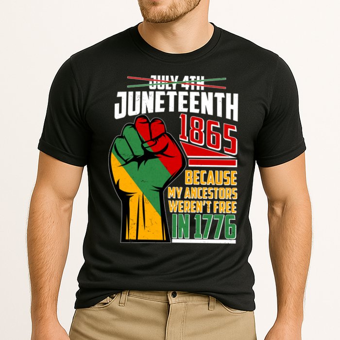 Not July 4th Juneteenth 1865 My Ancestors Weren't Free In 1776 Cooling Performance Crew T-Shirt