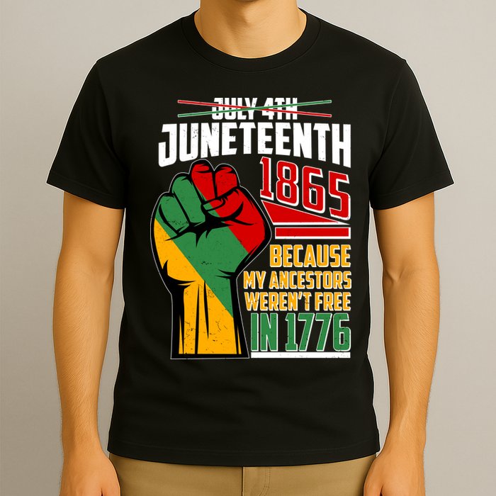 Not July 4th Juneteenth 1865 My Ancestors Weren't Free In 1776 T-Shirt