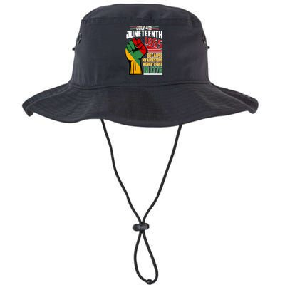 Not July 4th Juneteenth 1865 My Ancestors Weren't Free In 1776 Legacy Cool Fit Booney Bucket Hat