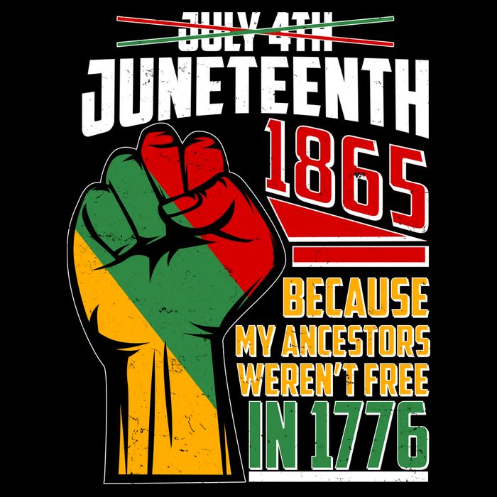 Not July 4th Juneteenth 1865 My Ancestors Weren't Free In 1776 16 in Basic Backpack