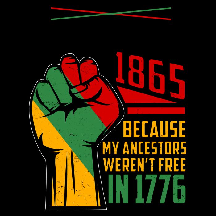 Not July 4th Juneteenth 1865 My Ancestors Weren't Free In 1776 16oz Travel Tumbler