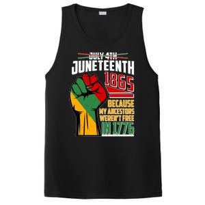 Not July 4th Juneteenth 1865 My Ancestors Weren't Free In 1776 PosiCharge Competitor Tank