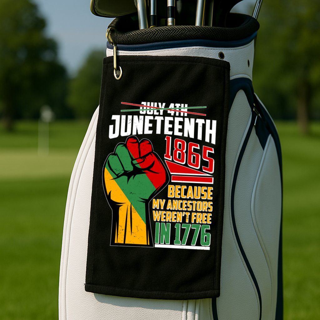 Not July 4th Juneteenth 1865 My Ancestors Weren't Free In 1776 Golf Towel