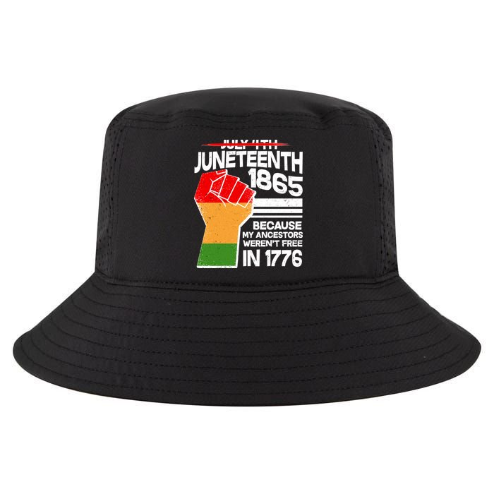 Not July 4th Juneteenth 1885 Cool Comfort Performance Bucket Hat