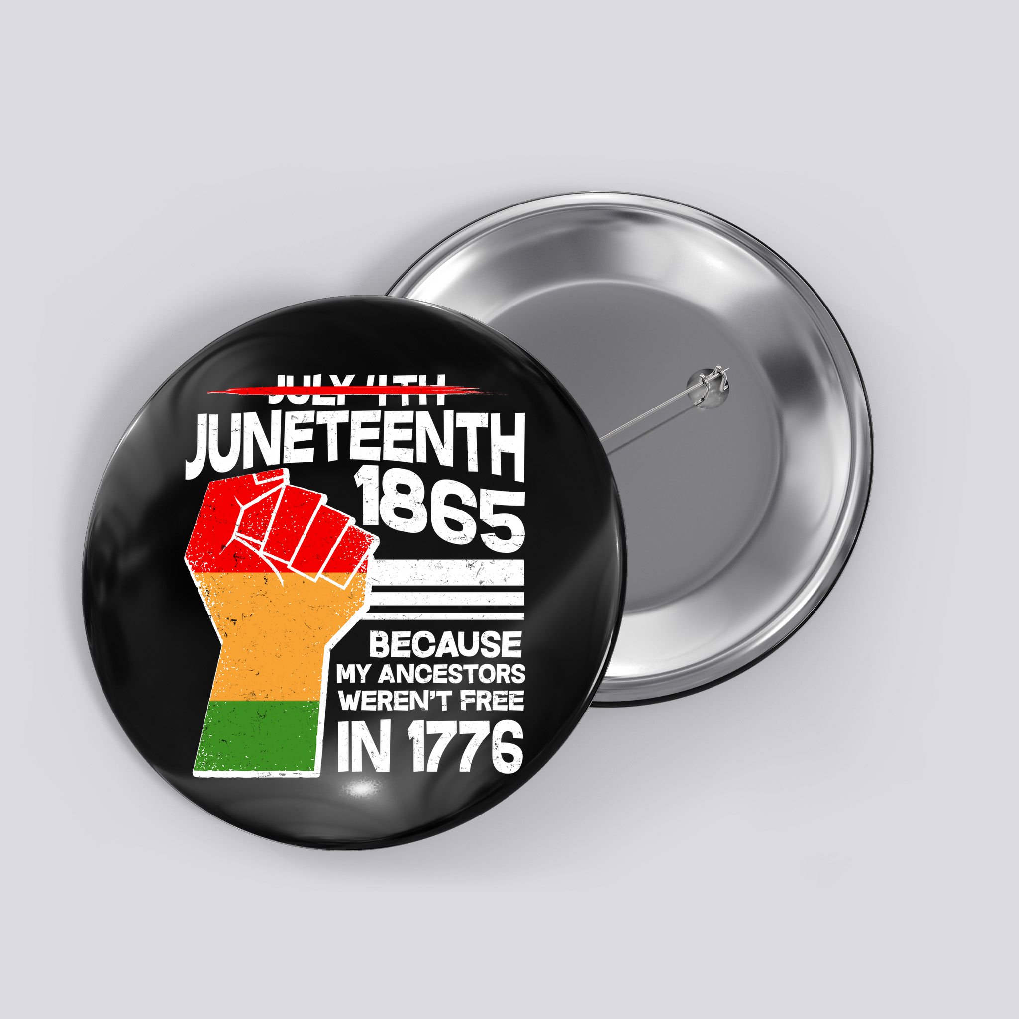 Not July 4th Juneteenth 1885 Button