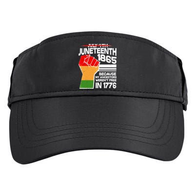 Not July 4th Juneteenth 1885 Adult Drive Performance Visor
