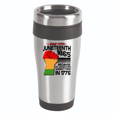 Not July 4th Juneteenth 1885 16oz Travel Tumbler