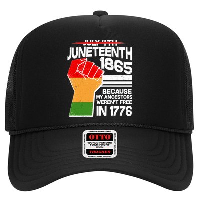 Not July 4th Juneteenth 1885 Trucker Hat