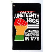 Not July 4th Juneteenth 1885 Golf Towel