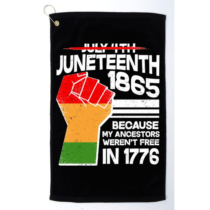 Not July 4th Juneteenth 1885 Golf Towel
