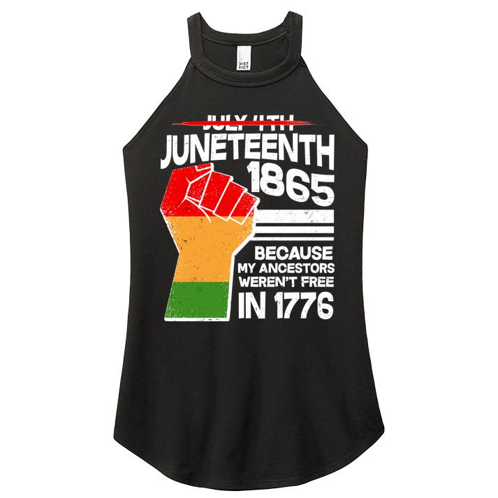 Not July 4th Juneteenth 1885 Women's Perfect Tri Rocker Tank
