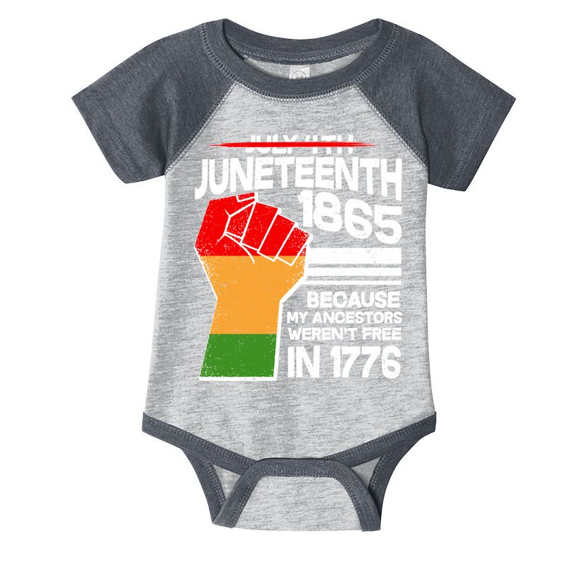 Not July 4th Juneteenth 1885 Infant Baby Jersey Bodysuit
