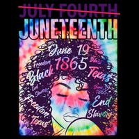 Not July 4th Juneteenth Tie Dye African American Woman Mug