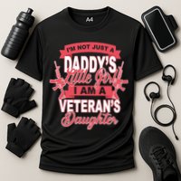 Not just A Daddy's Little Girl I'm A Veterans Daughter Cooling Performance Crew T-Shirt
