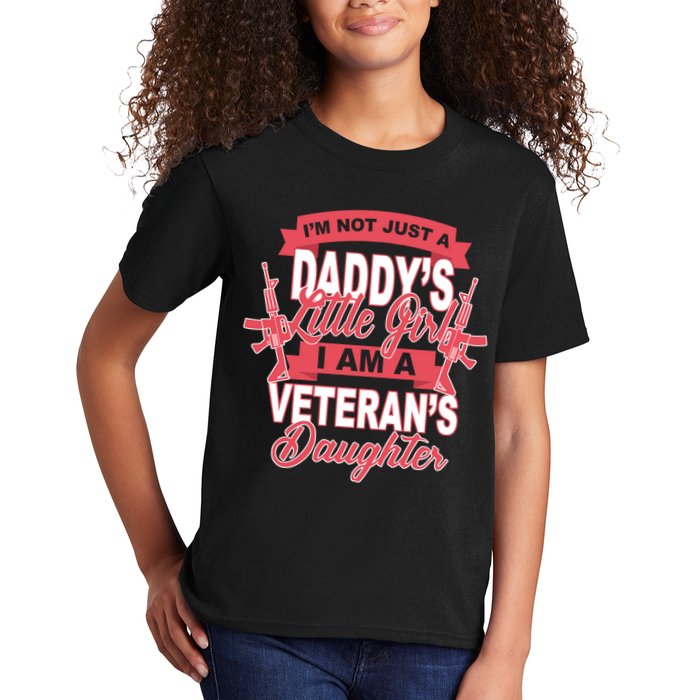 Not just A Daddy's Little Girl I'm A Veterans Daughter Kids T-Shirt