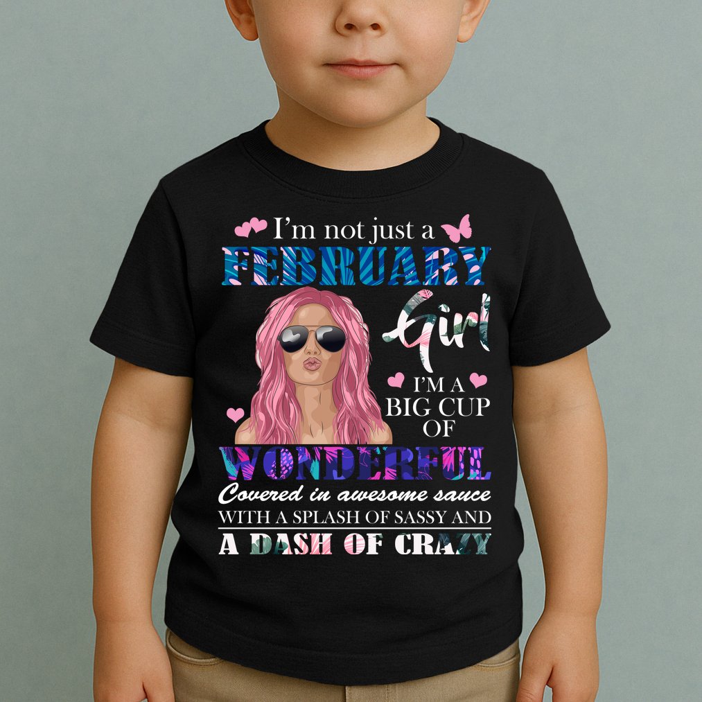 Not Just A February Girl Wonderful Sassy Birthday  Toddler T-Shirt