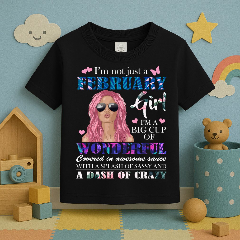 Not Just A February Girl Wonderful Sassy Birthday  Toddler T-Shirt