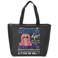 Not Just A February Girl Wonderful Sassy Birthday  Zip Tote Bag