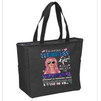 Not Just A February Girl Wonderful Sassy Birthday  Zip Tote Bag