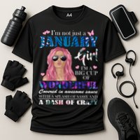 Not Just A Janurary Girl Wonderful Sassy Birthday  Cooling Performance Crew T-Shirt