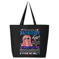 Not Just A Janurary Girl Wonderful Sassy Birthday  25L Jumbo Tote