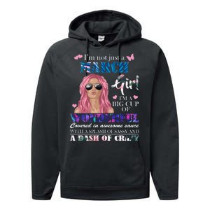 Not Just A March Girl Wonderful Sassy Birthday  Performance Fleece Hoodie