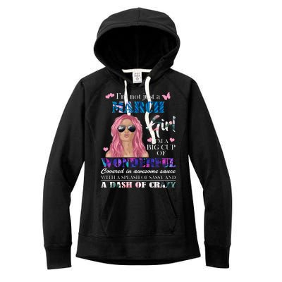 Not Just A March Girl Wonderful Sassy Birthday  Women's Fleece Hoodie