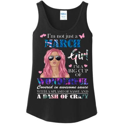 Not Just A March Girl Wonderful Sassy Birthday  Ladies Essential Tank