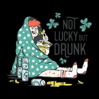 Not Lucky But Drunk Backpack