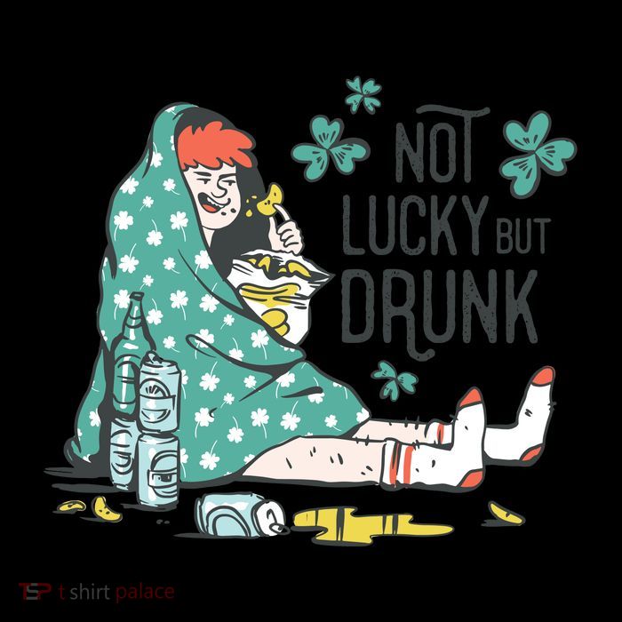 Not Lucky But Drunk Button