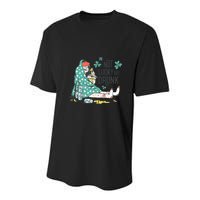 Not Lucky But Drunk Youth Performance Sprint T-Shirt