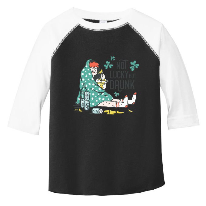 Not Lucky But Drunk Toddler Fine Jersey T-Shirt