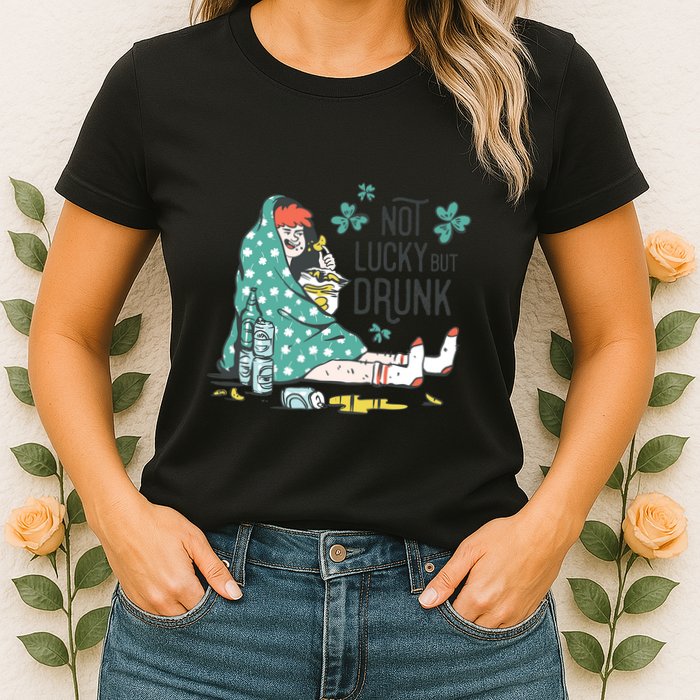 Not Lucky But Drunk Womens T-Shirt