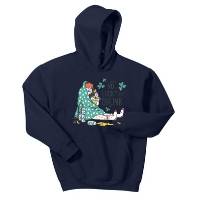 Not Lucky But Drunk Kids Hoodie