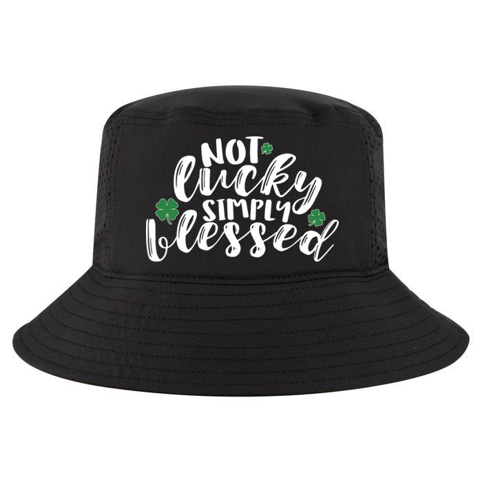 Not Lucky Simply Blessed Cool Comfort Performance Bucket Hat