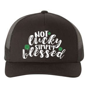 Not Lucky Simply Blessed Yupoong Adult 5-Panel Trucker Hat