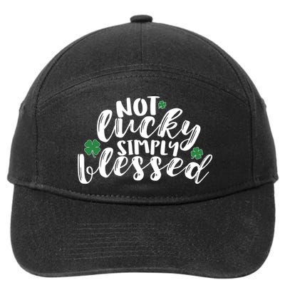 Not Lucky Simply Blessed 7-Panel Snapback Hat