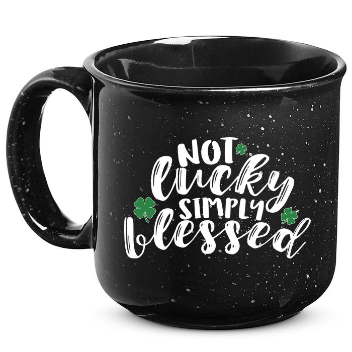 Not Lucky Simply Blessed 15oz Campfire Ceramic Mug